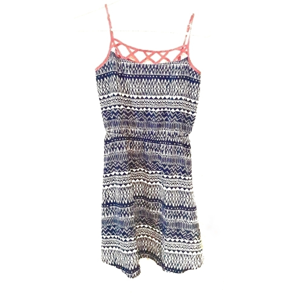 Mine Dark Blue & White Dress